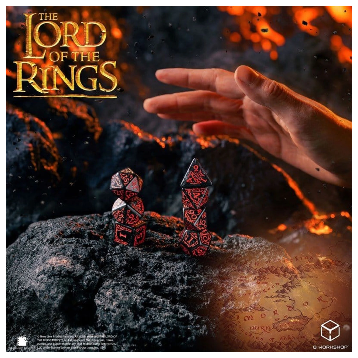 The Lord of the Rings Dice Set of 7 Mordor product photo