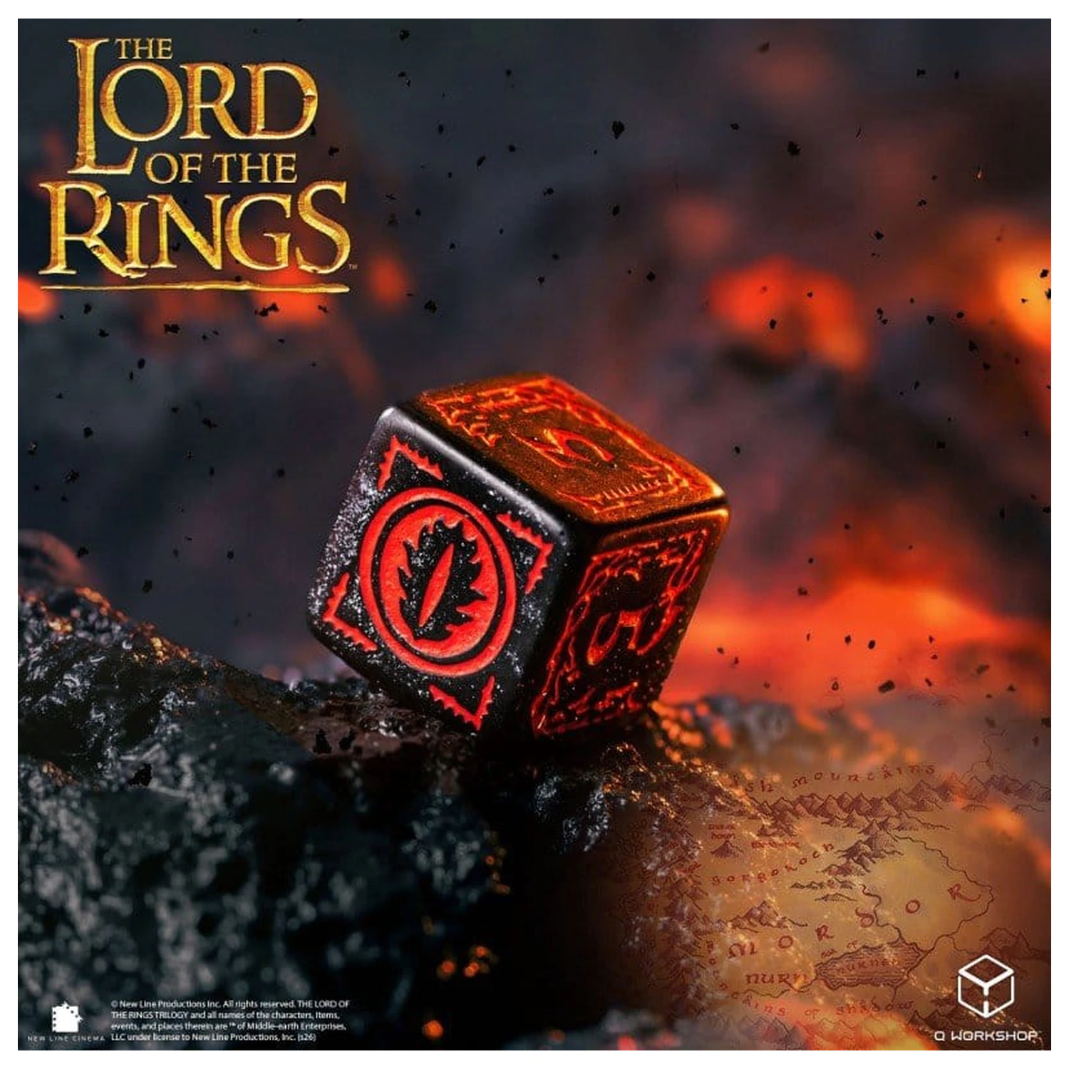 The Lord of the Rings Dice Set of 7 Mordor product photo