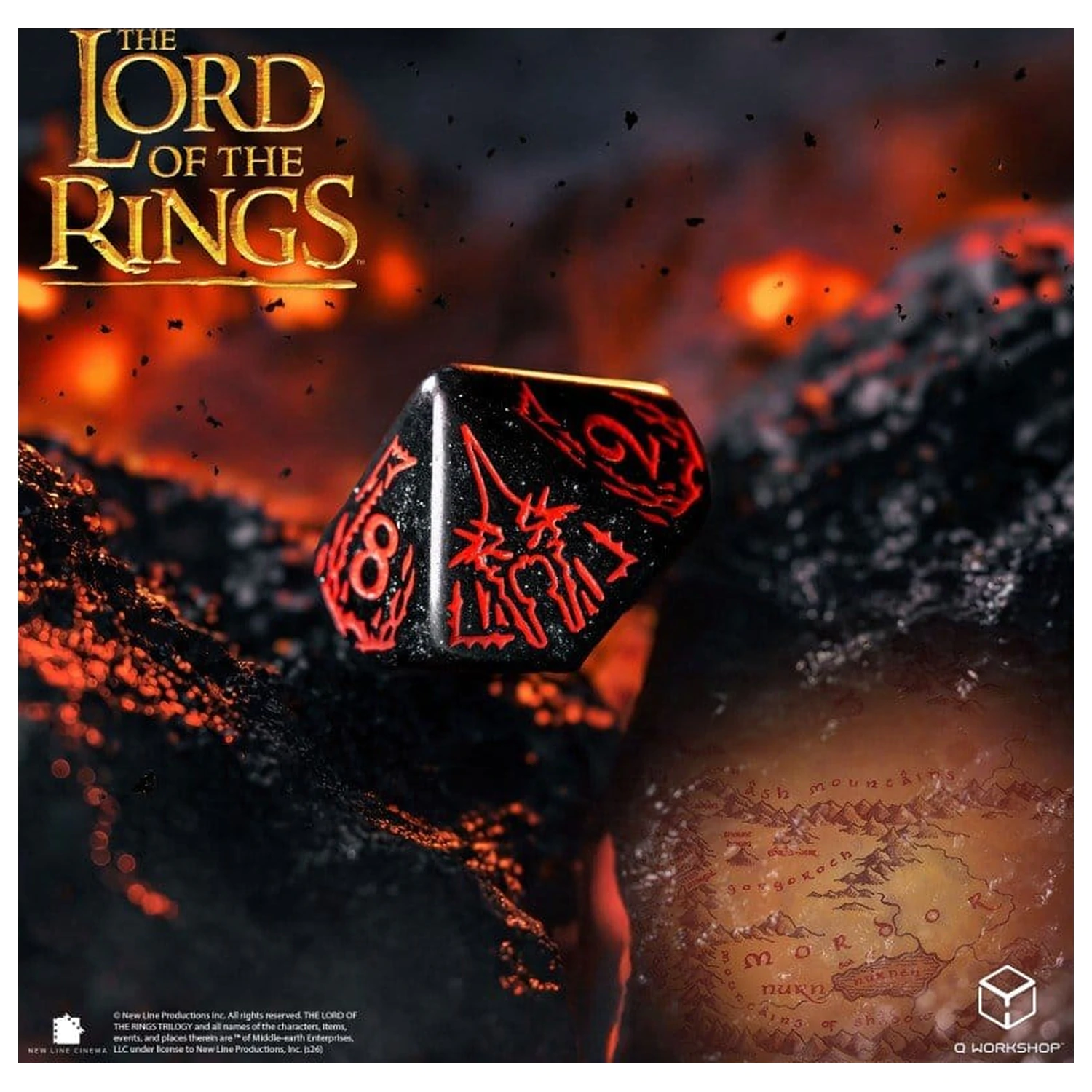 The Lord of the Rings Dice Set of 7 Mordor product photo