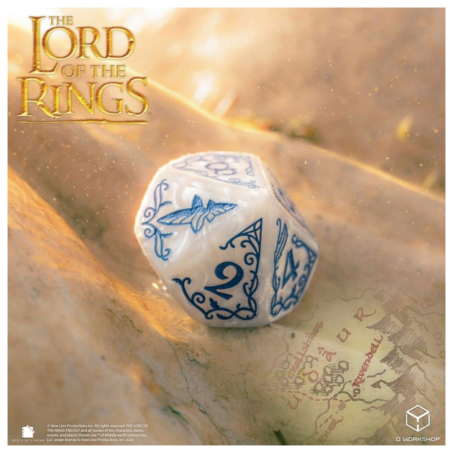The Lord of the Rings Dice Set of 7 Rivendell (Stone) product photo