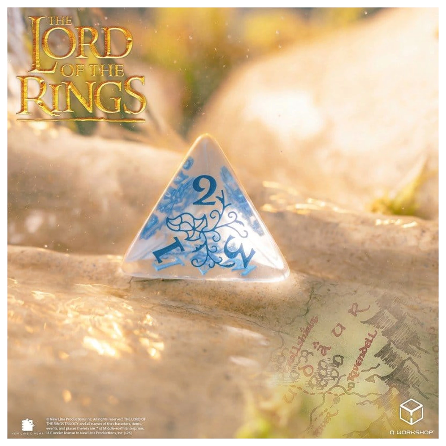 The Lord of the Rings Dice Set of 7 Rivendell (Water) product photo