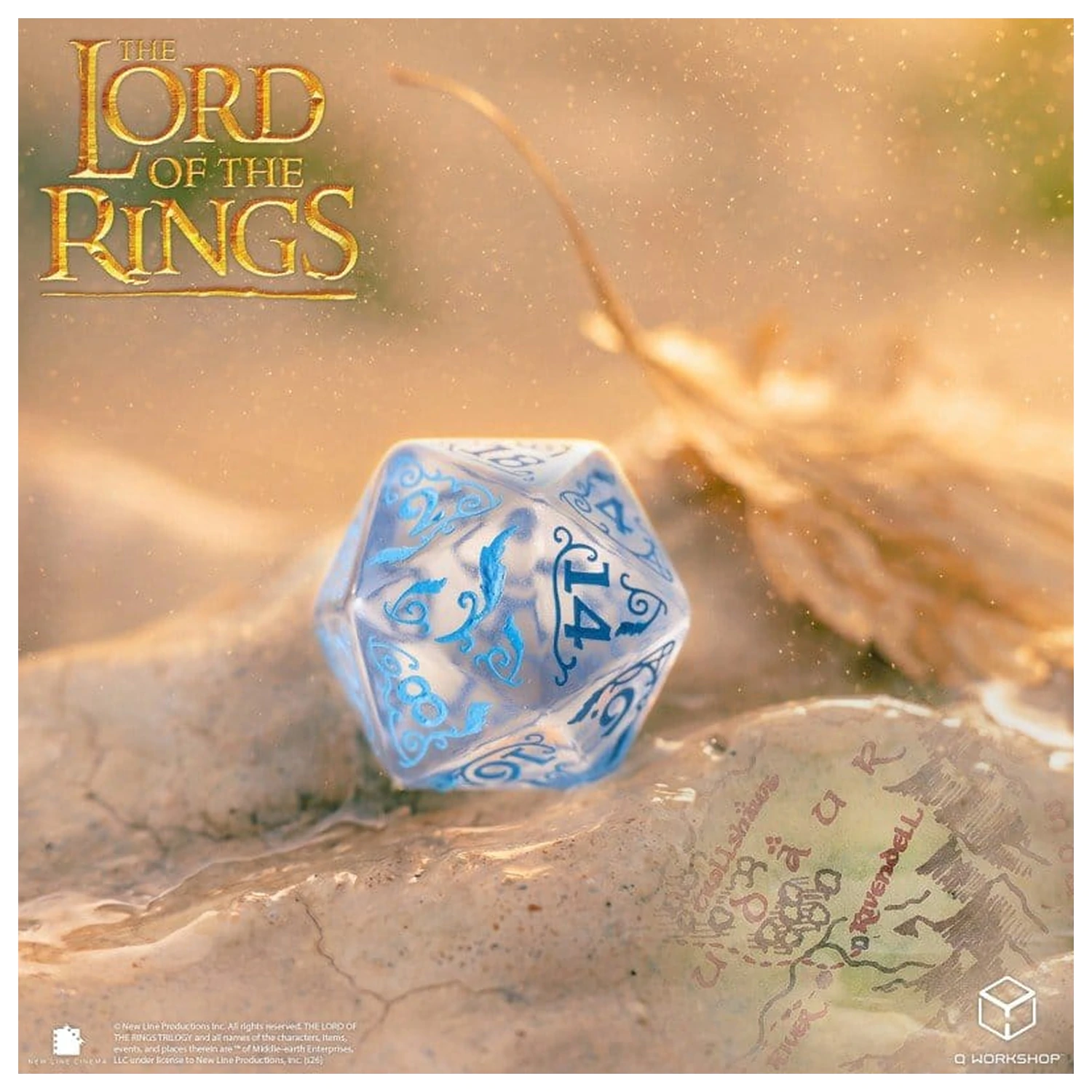 The Lord of the Rings Dice Set of 7 Rivendell (Water) product photo