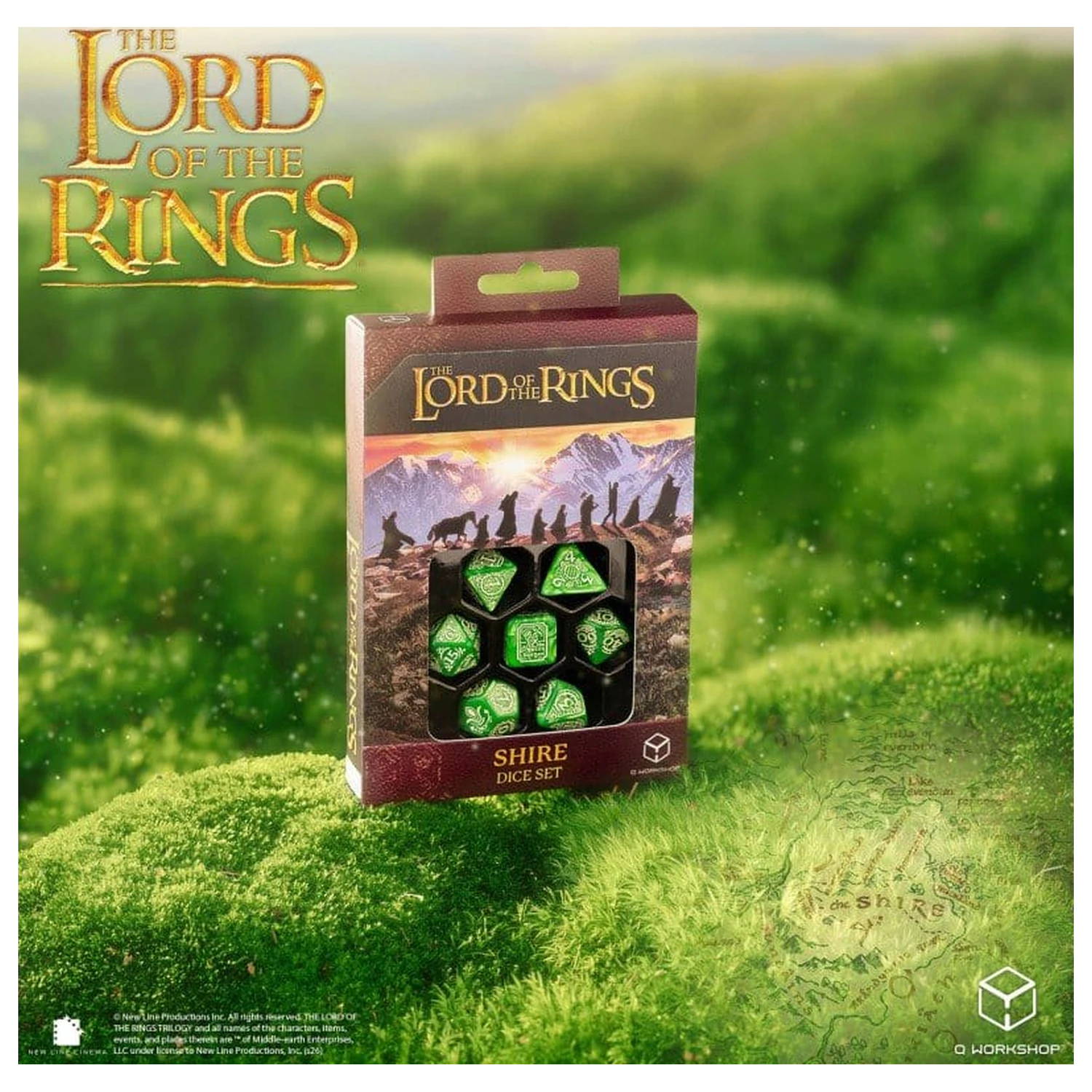 The Lord of the Rings Dice Set of 7 Shire product photo