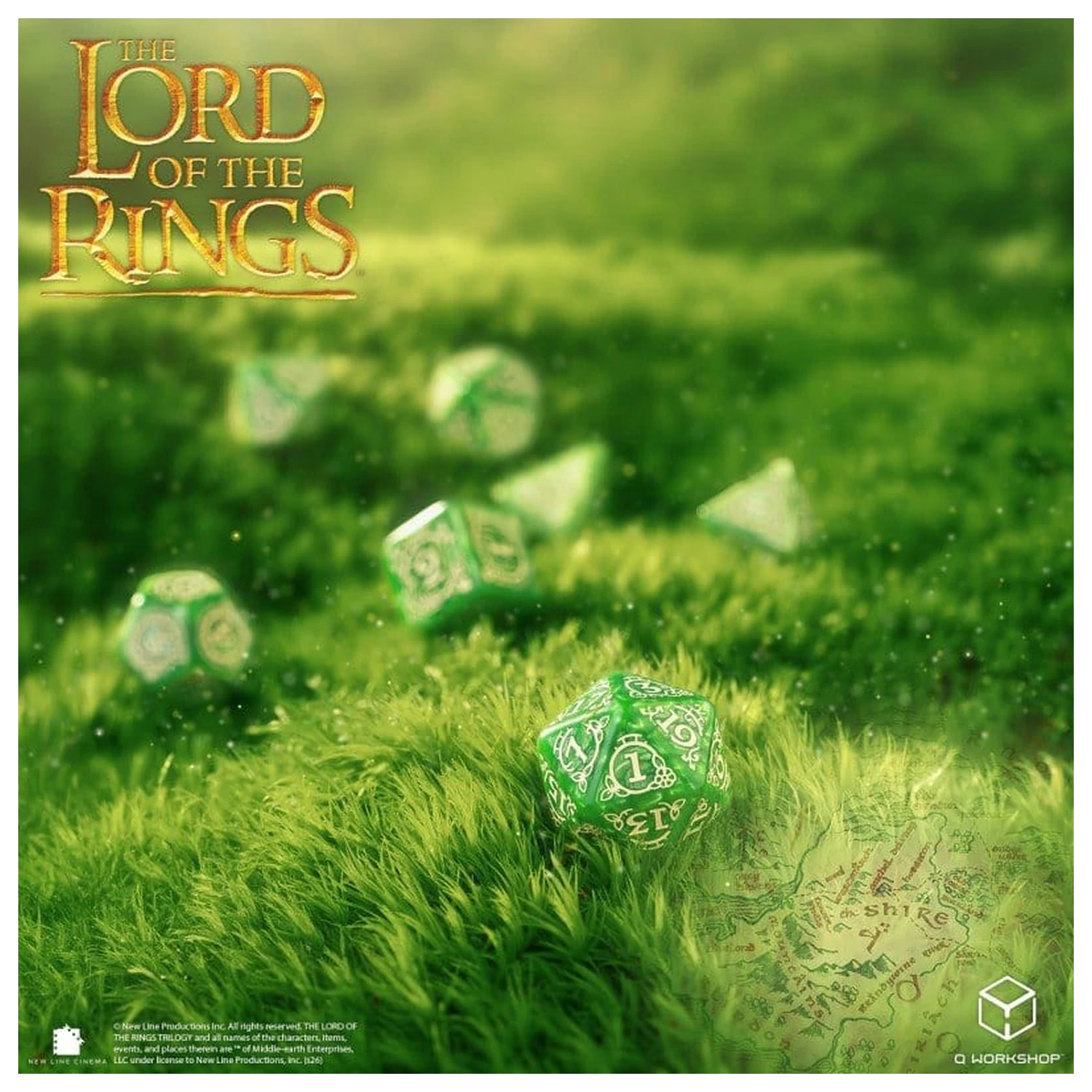 The Lord of the Rings Dice Set of 7 Shire product photo