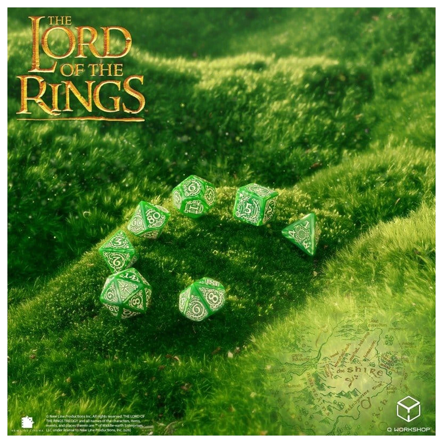 The Lord of the Rings Dice Set of 7 Shire product photo
