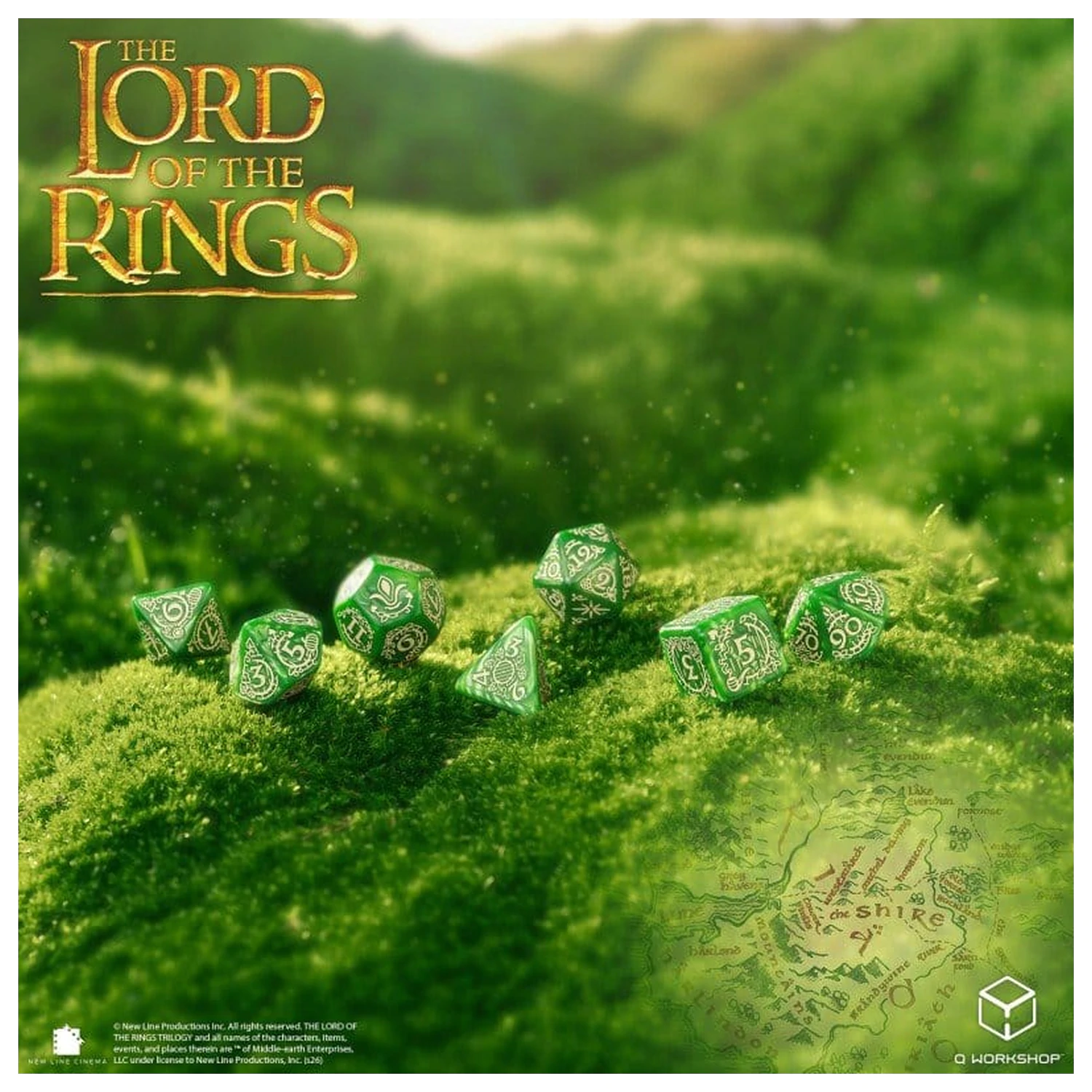 The Lord of the Rings Dice Set of 7 Shire product photo