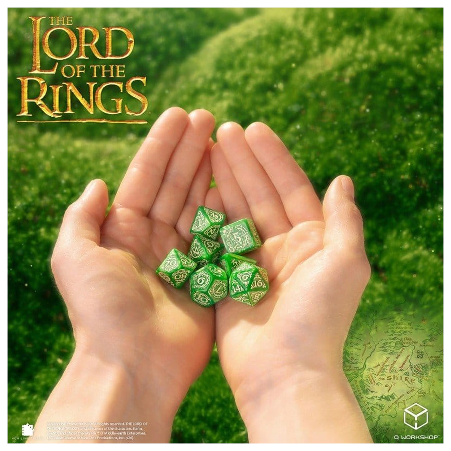 The Lord of the Rings Dice Set of 7 Shire product photo