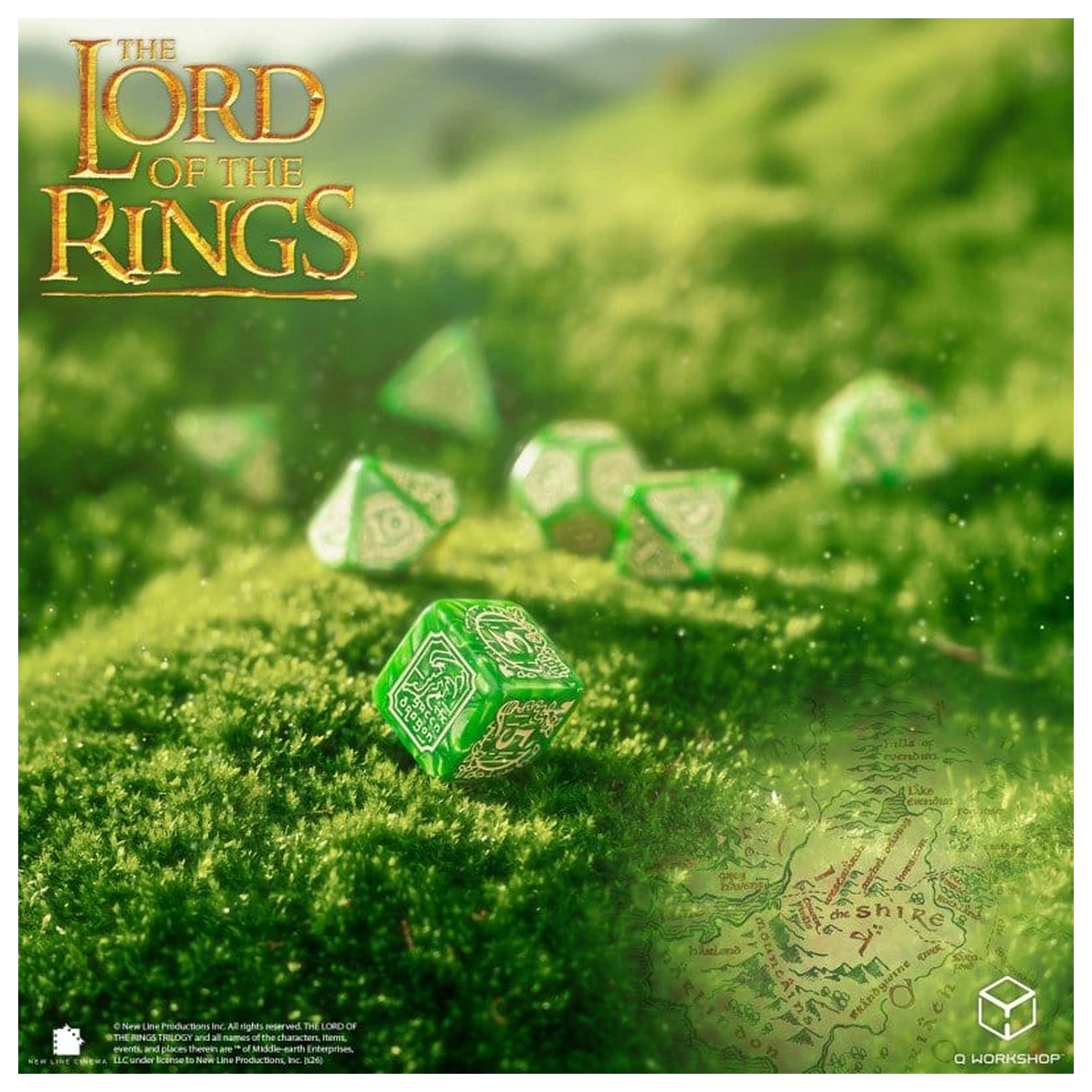 The Lord of the Rings Dice Set of 7 Shire product photo