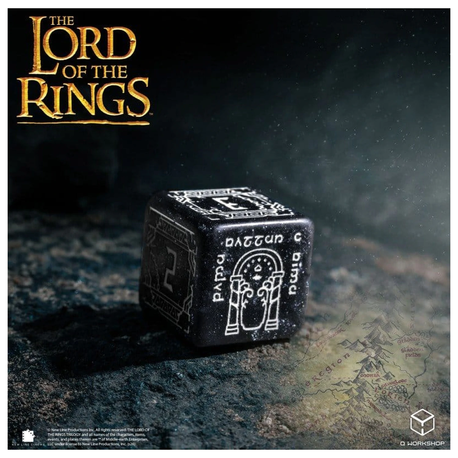 The Lord of the Rings Dice Set of 7 Moria (Glow in the Dark) product photo