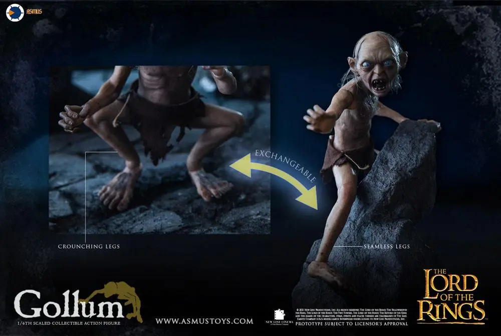 Lord of the Rings Action Figure 1/6 Gollum (Luxury Edition) 19 cm product photo