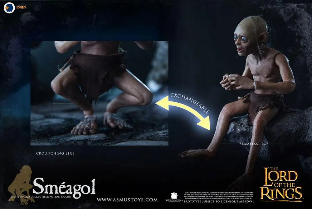 Lord of the Rings Action Figure 1/6 Gollum (Luxury Edition) 19 cm product photo