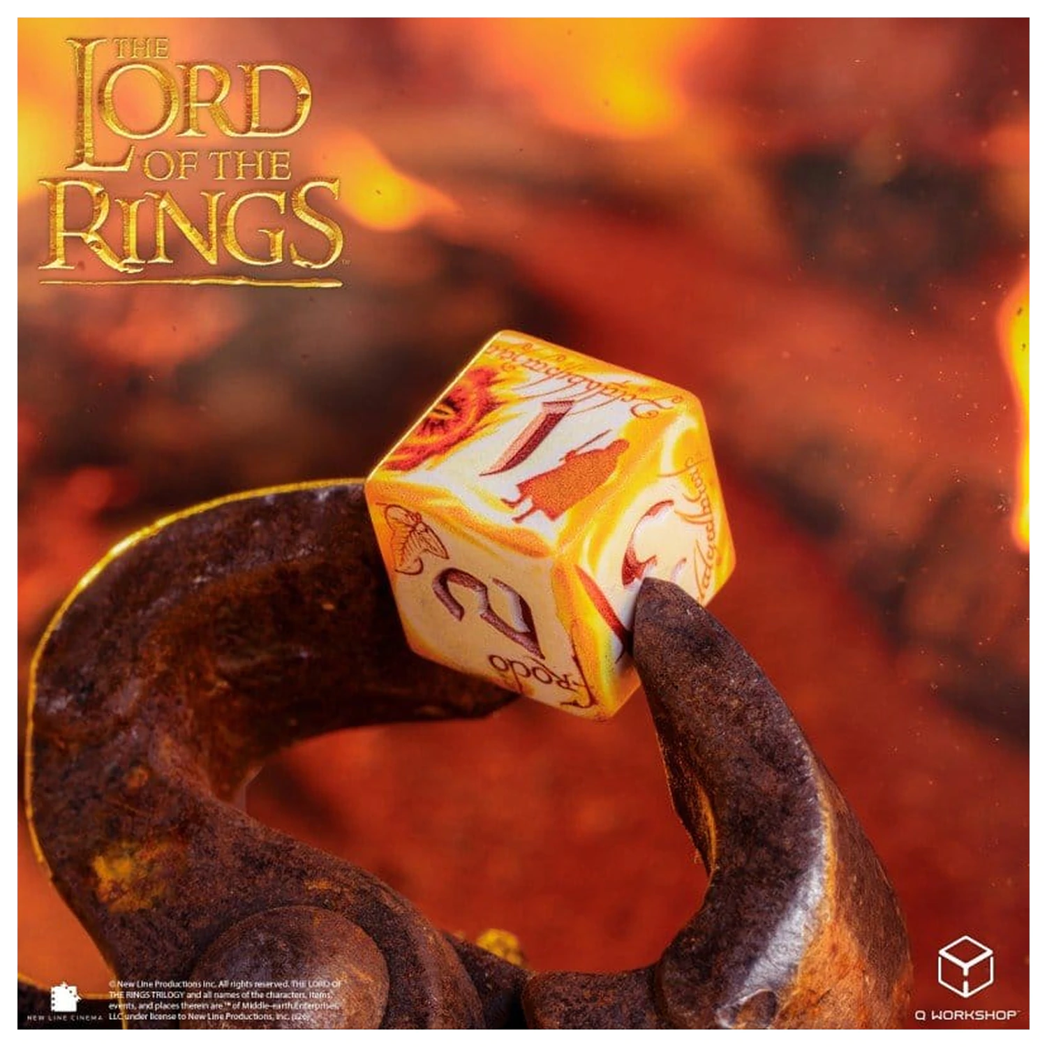 The Lord of the Rings Full Art Dice Set of 7 Ring-bearers (Whitefire Radiance) product photo