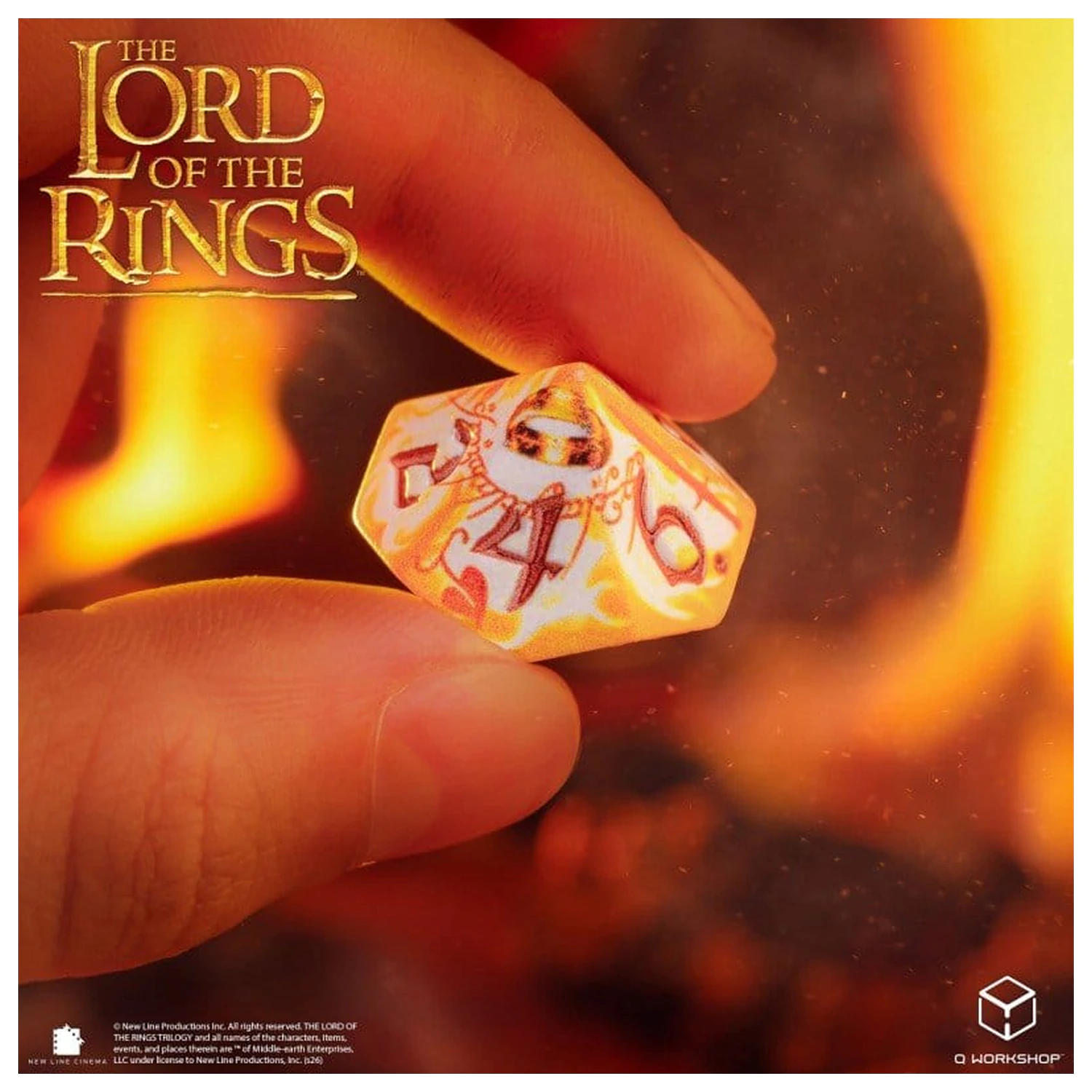 The Lord of the Rings Full Art Dice Set of 7 Ring-bearers (Whitefire Radiance) product photo