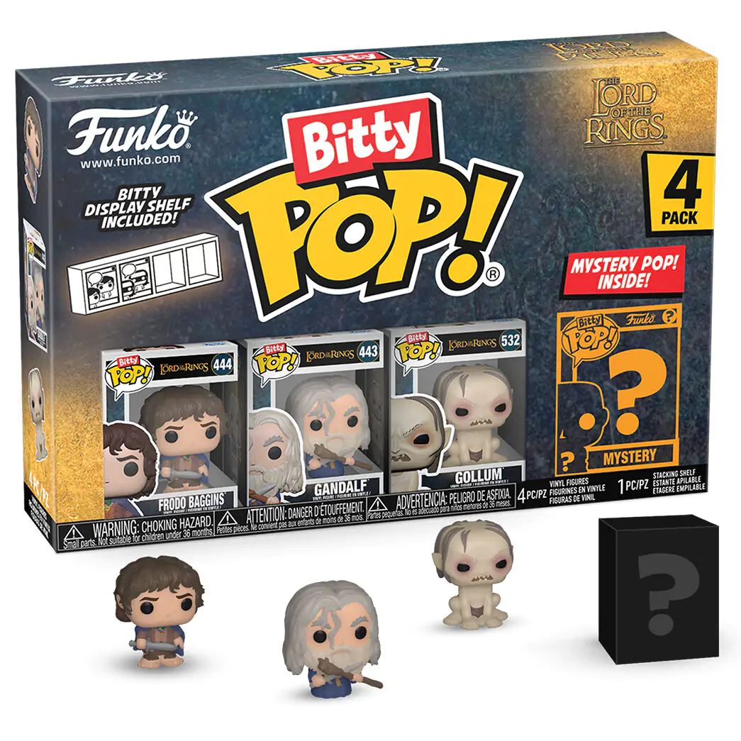 Blister 4 figures Bitty Funko POP The Lord of the Rings Frodo product photo