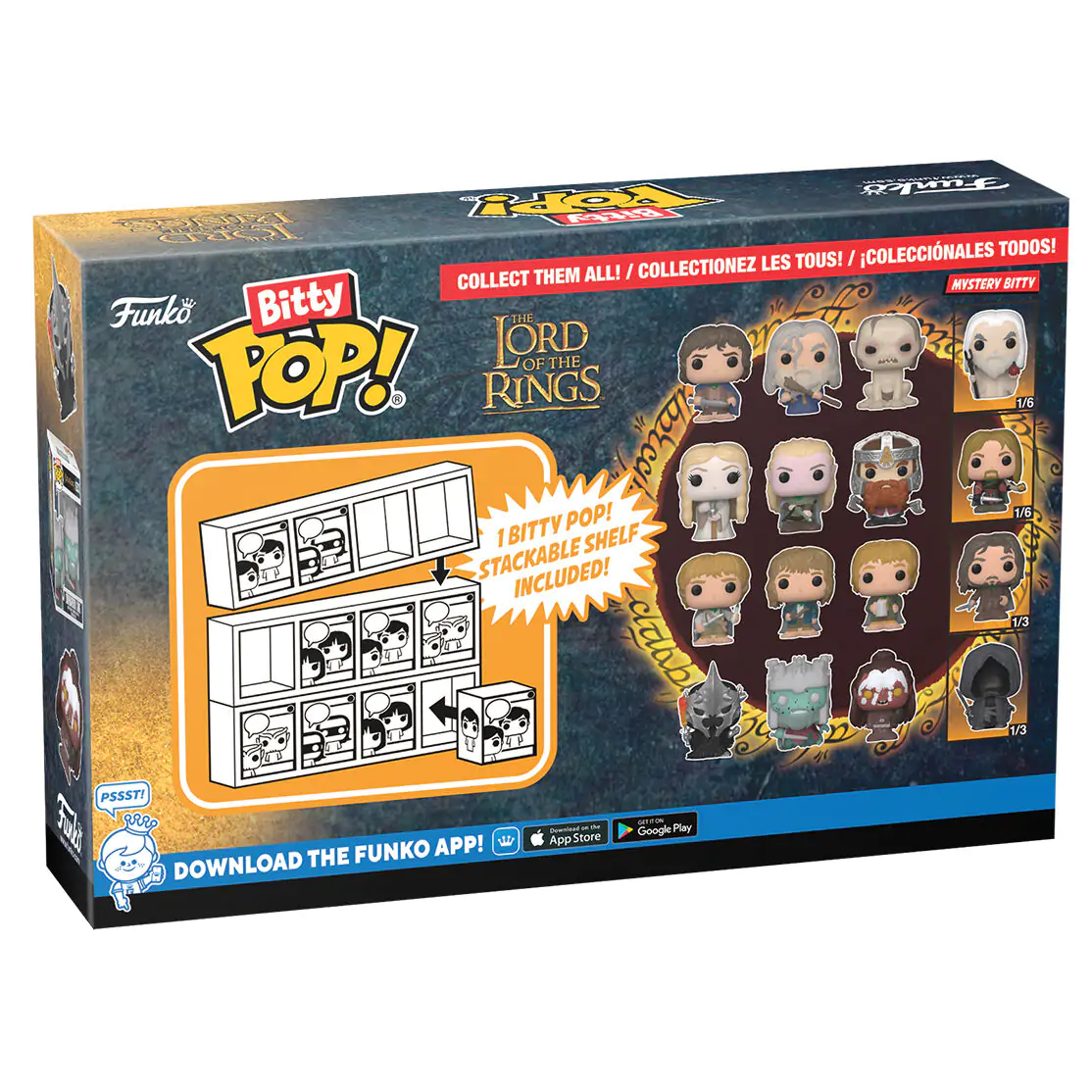 Blister 4 figures Bitty Funko POP The Lord of the Rings Witch King termékfotó