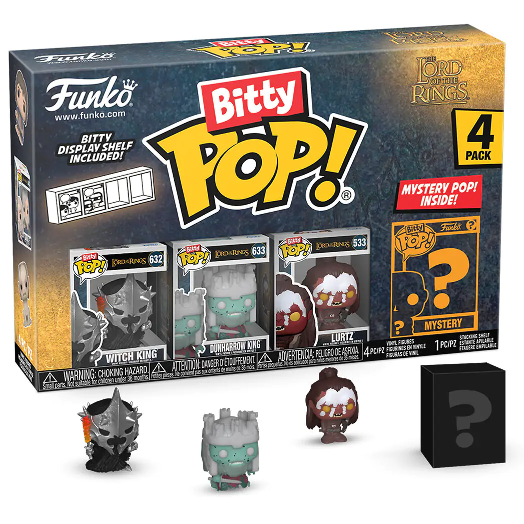 Blister 4 figures Bitty Funko POP The Lord of the Rings Witch King termékfotó