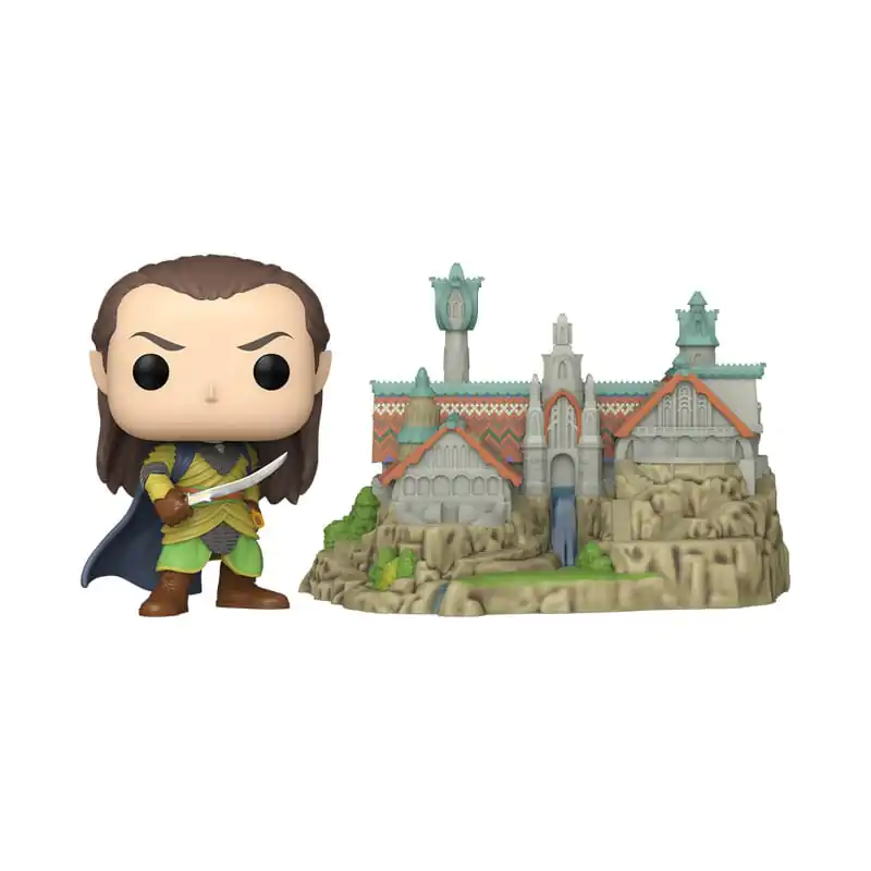 The Lord of the Rings Funko POP! Town Vinyl Figure Elrond & Rivendell 9 cm termékfotó