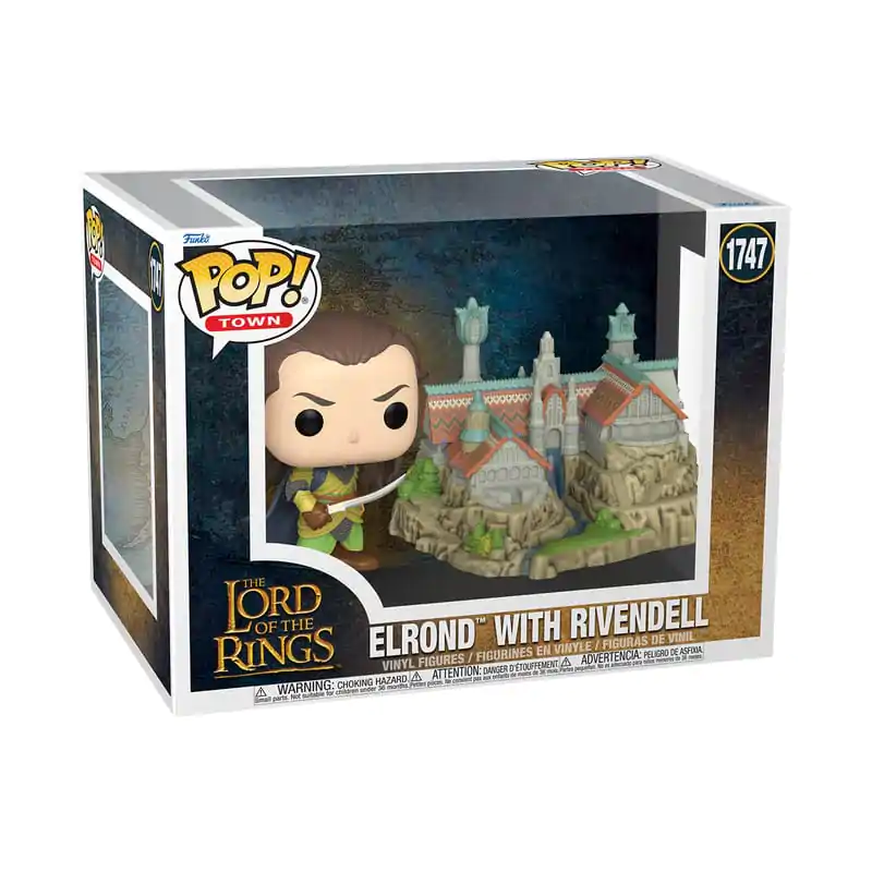 The Lord of the Rings Funko POP! Town Vinyl Figure Elrond & Rivendell 9 cm termékfotó