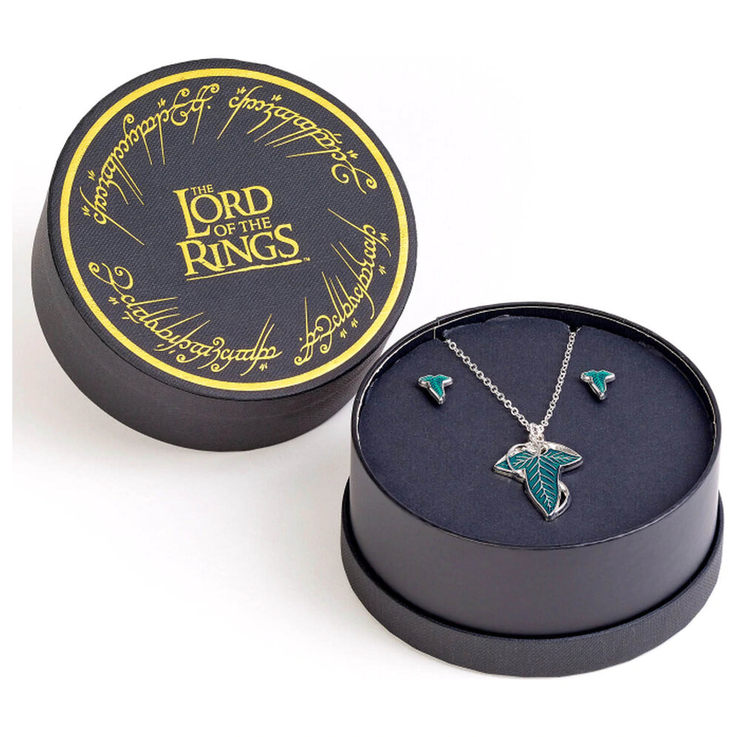 The Lord of the rings Leaf of Lorien earringss and necklace set product photo