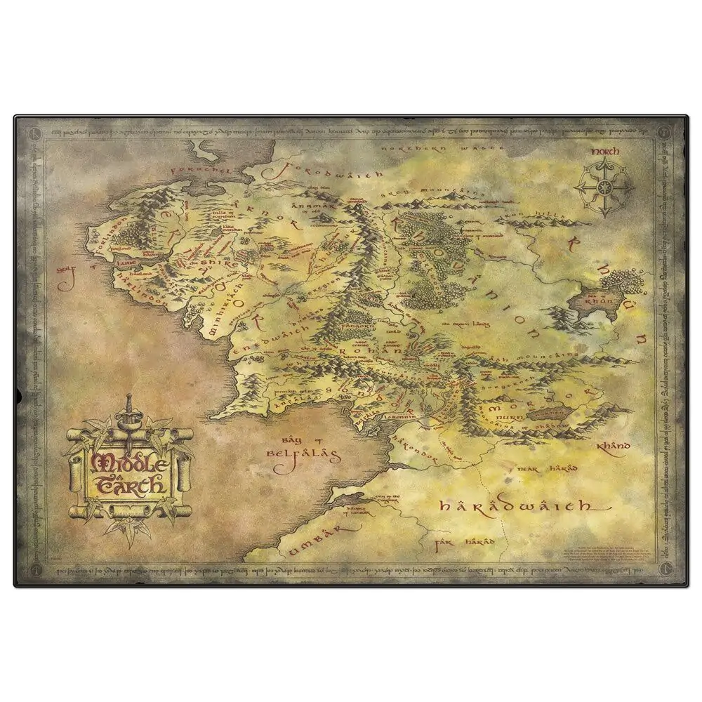 The Lord of the Rings Map Desk mat termékfotó