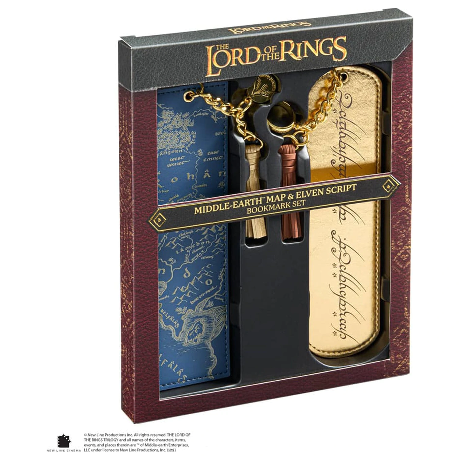 The Lord of the Rings Bookmarks 2-Pack Middle Earth and Elven script product photo