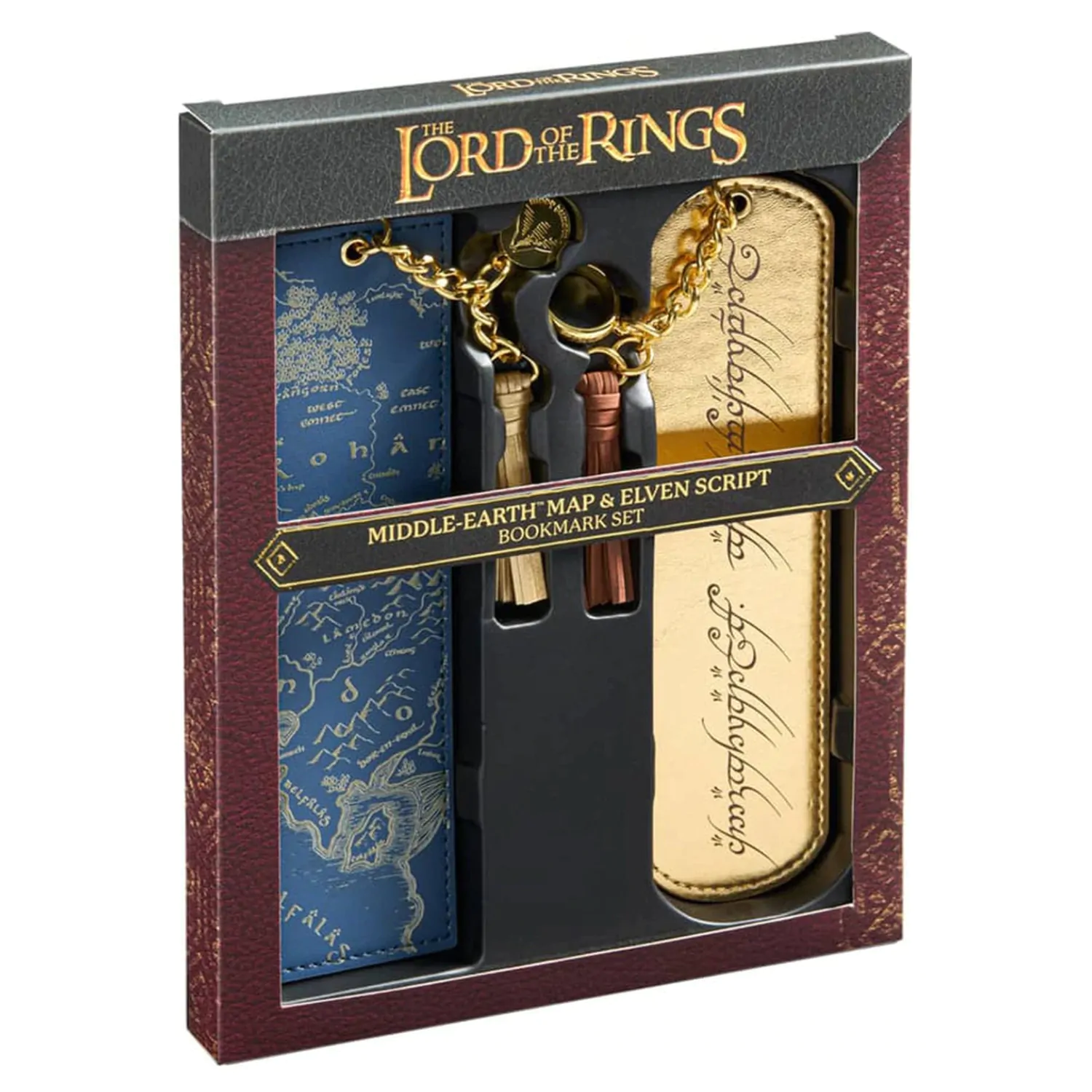 The Lord of the Rings Bookmarks 2-Pack Middle Earth and Elven script product photo