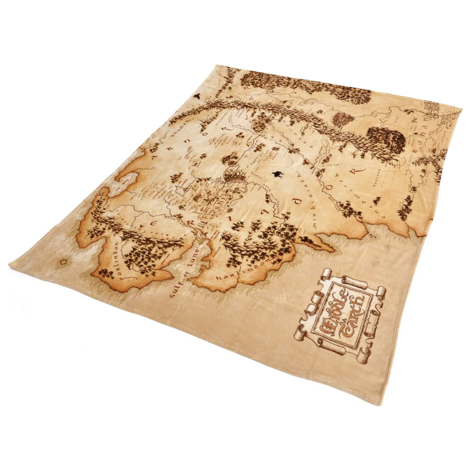 The Lord of the Rings Cozy Blanket Middleearth Map 180 x 200 cm product photo
