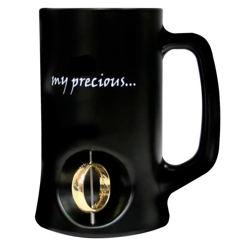 Lord of the Rings Beer Glass 3D Rotating Ring product photo