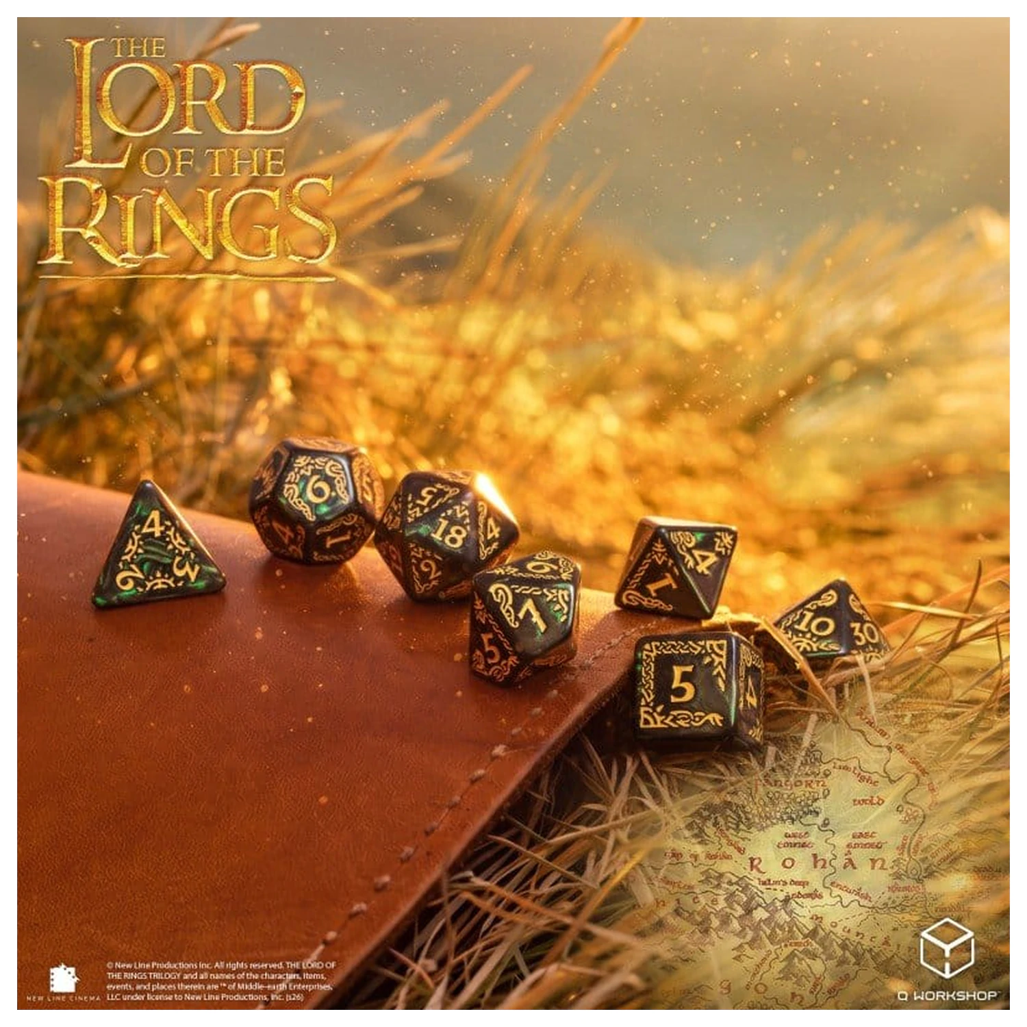 The Lord of the Rings Dice Set of 7 Rohan product photo