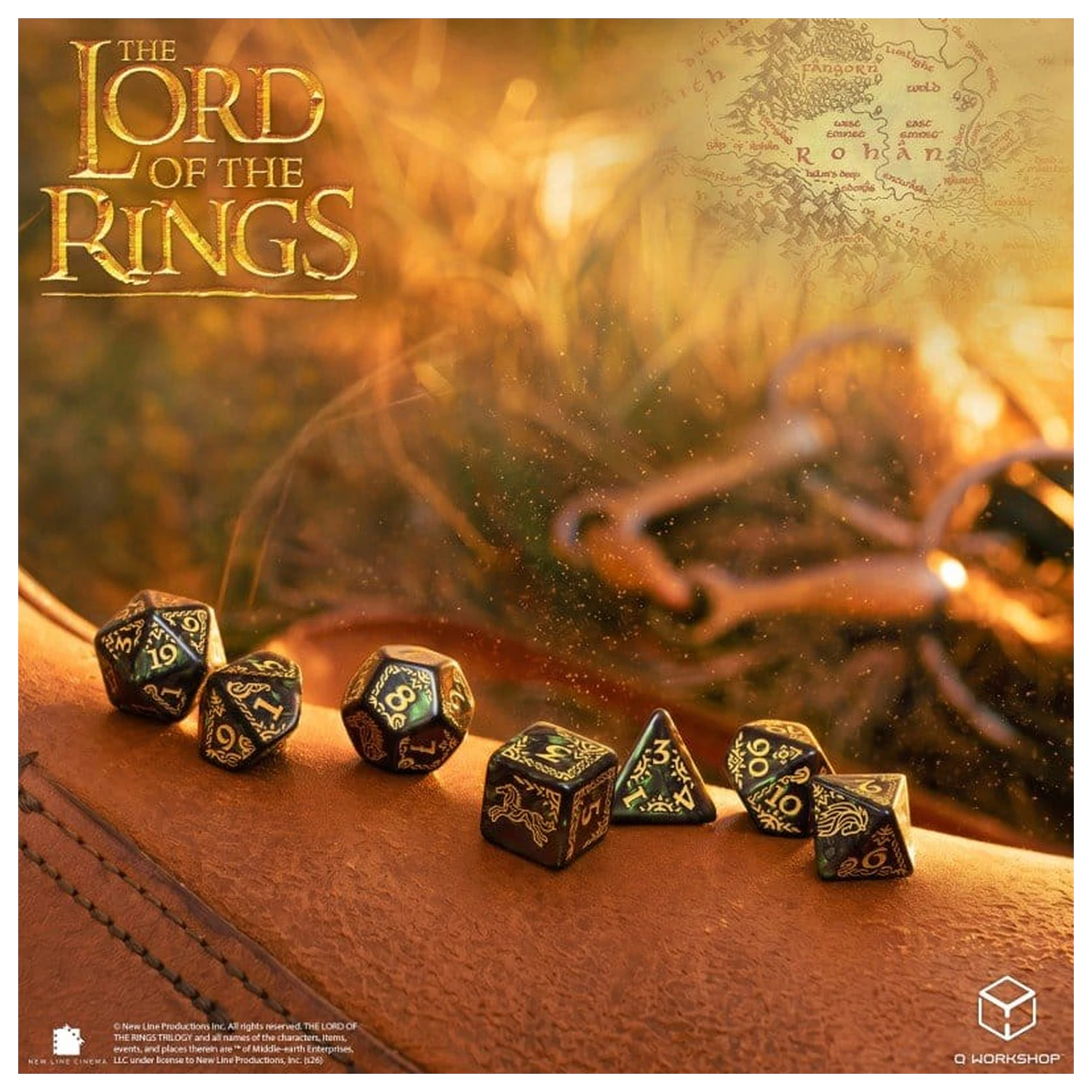The Lord of the Rings Dice Set of 7 Rohan product photo