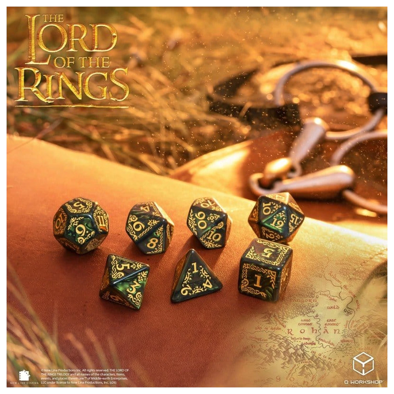 The Lord of the Rings Dice Set of 7 Rohan product photo