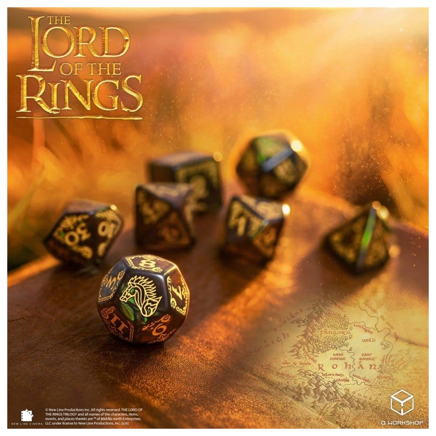 The Lord of the Rings Dice Set of 7 Rohan product photo