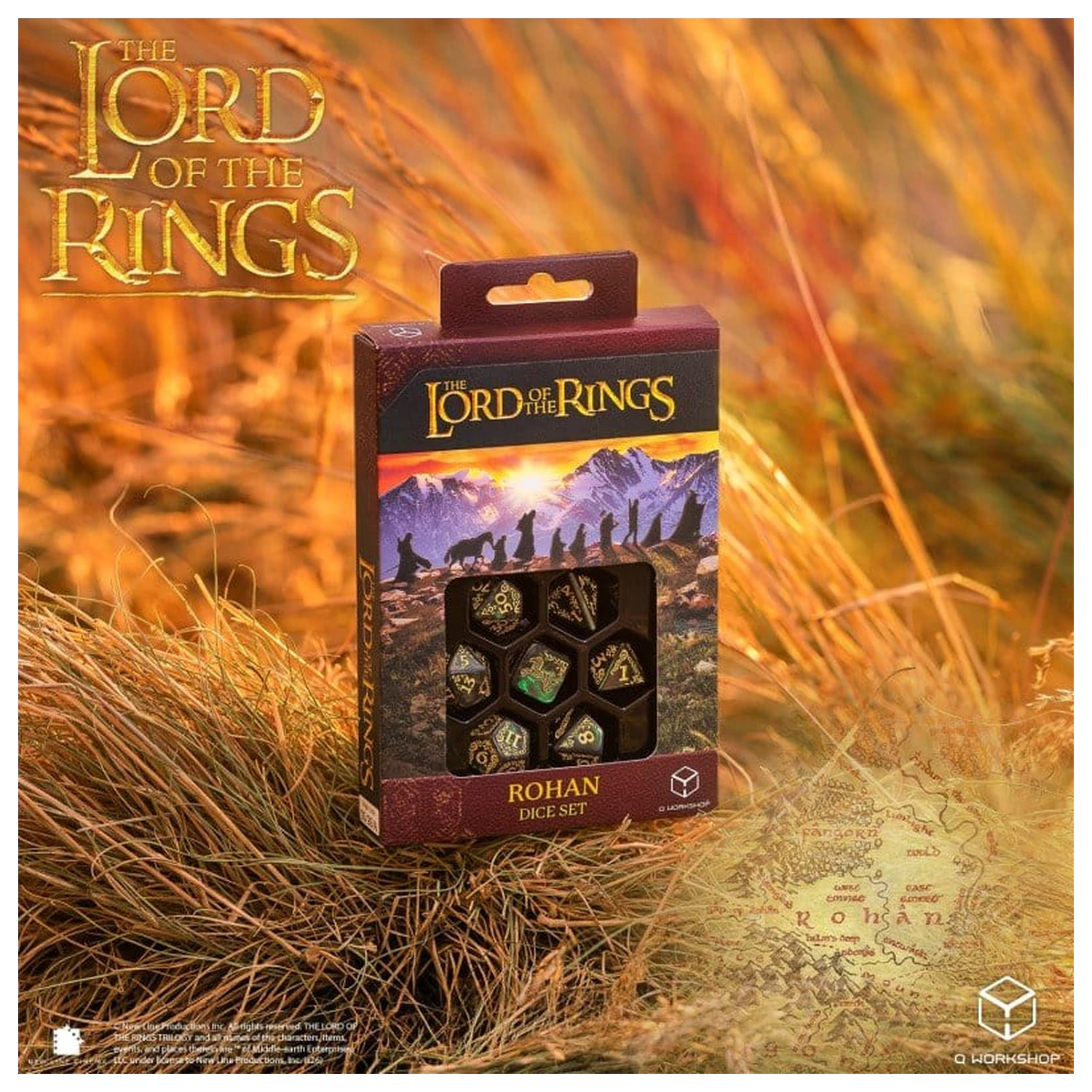 The Lord of the Rings Dice Set of 7 Rohan product photo