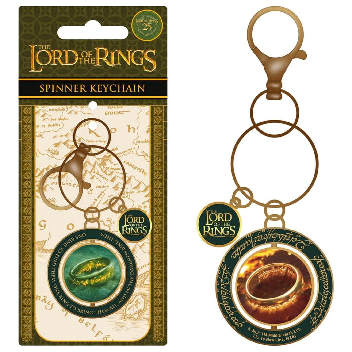 The Lord of the Rings Spinner Keychain Epic Journey product photo
