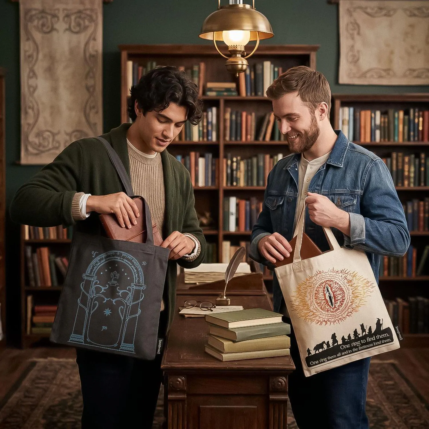 The Lord of the Rings light tote bag product photo