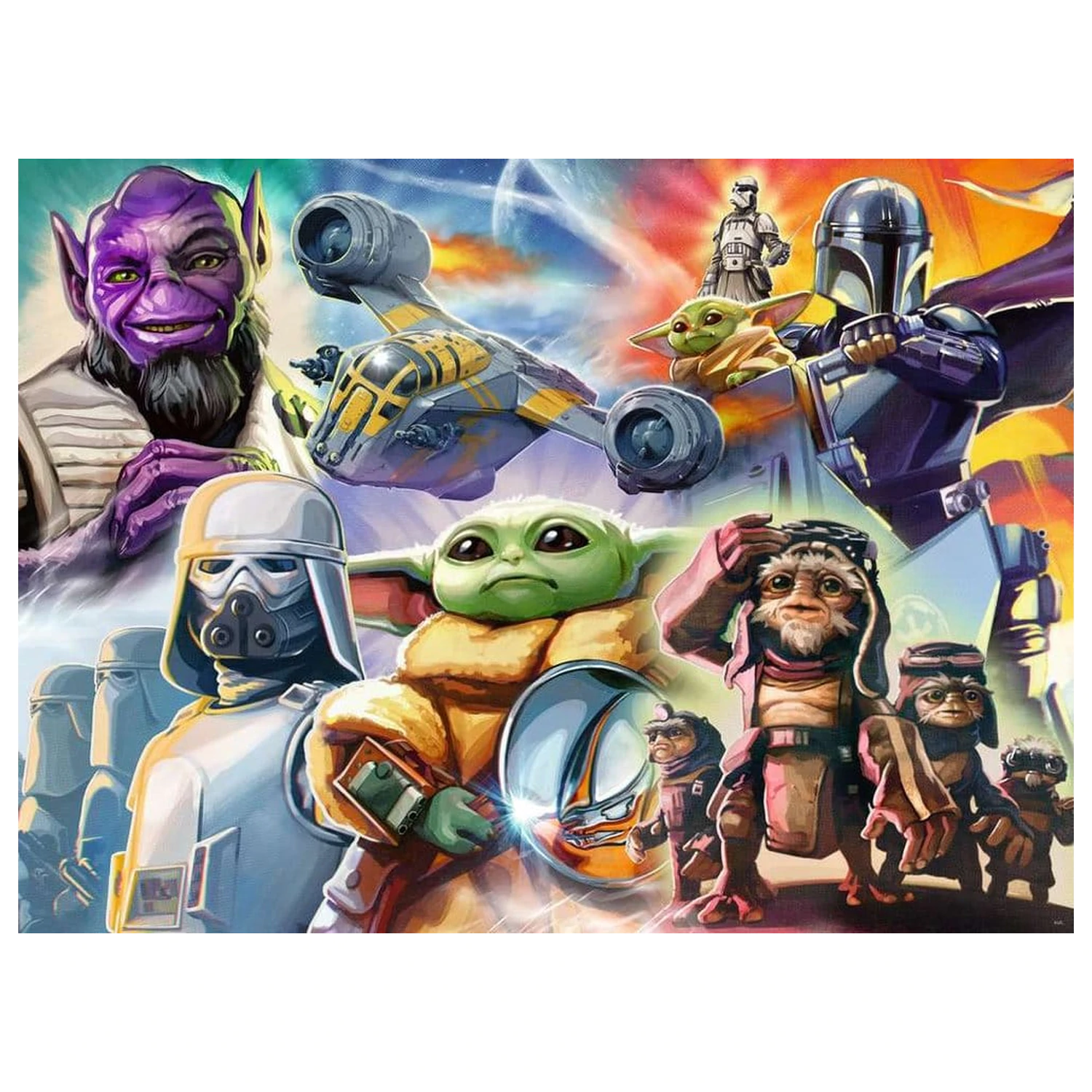 The Mandalorian and Grogu Jigsaw Puzzle (500 Pieces) product photo