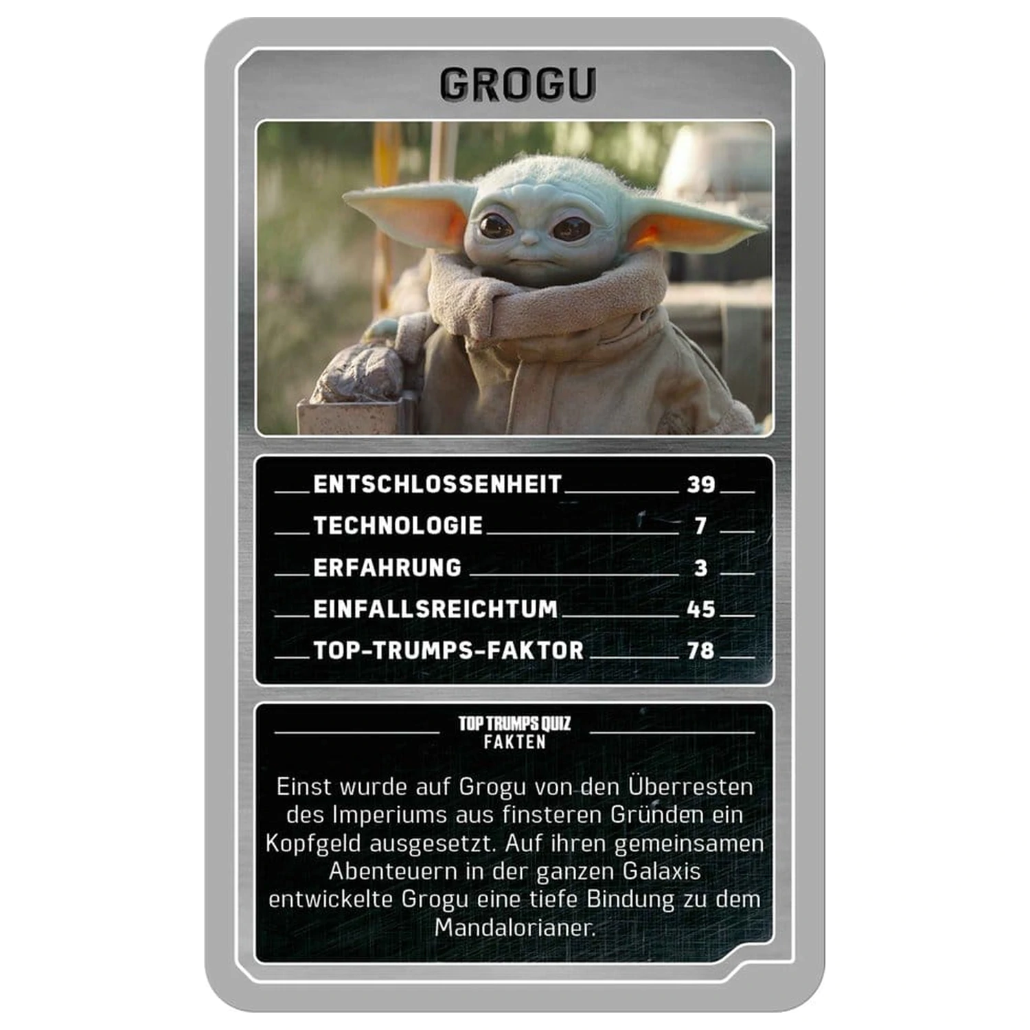 The Mandalorian and Grogu Card Game Top Trumps Collectables *German Version* product photo
