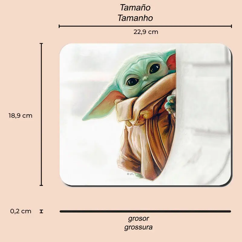 Star Wars Mandalorian Baby Yoda mouse pad product photo