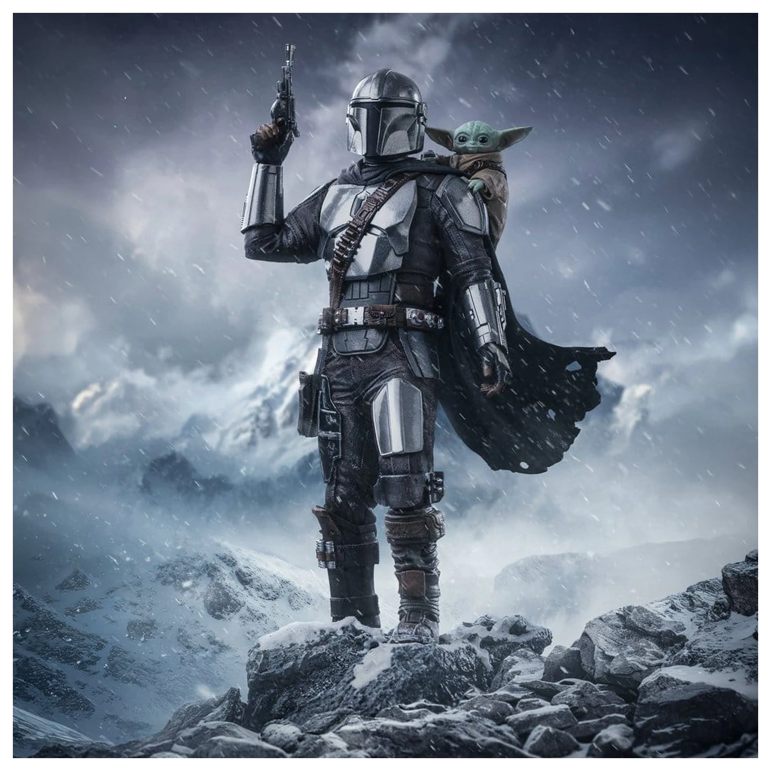 The Mandalorian & Grogu Art Scale Statue 1/10 The Mandalorian and Grogu 25 cm product photo