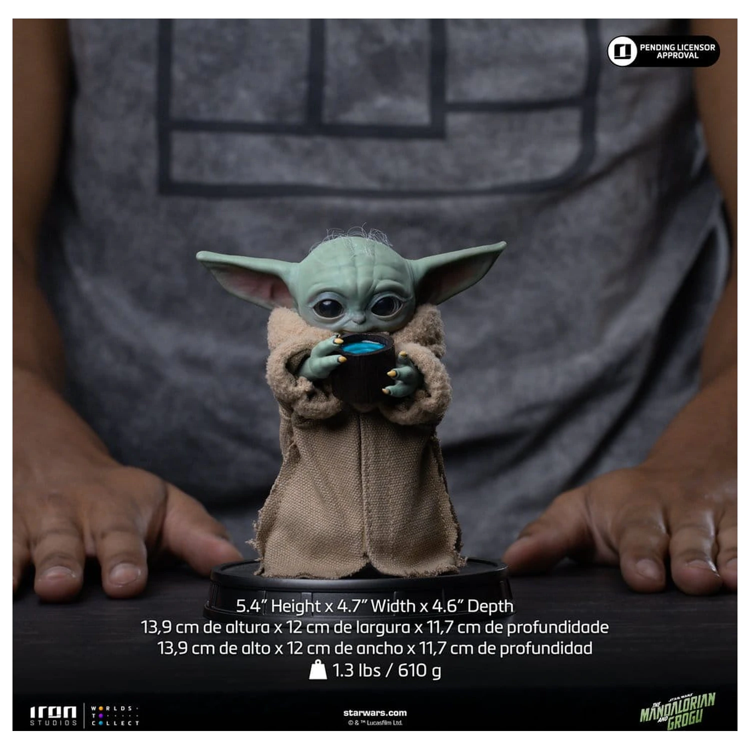 The Mandalorian & Grogu Grogu Collection Statue Grogu Always Hungry product photo