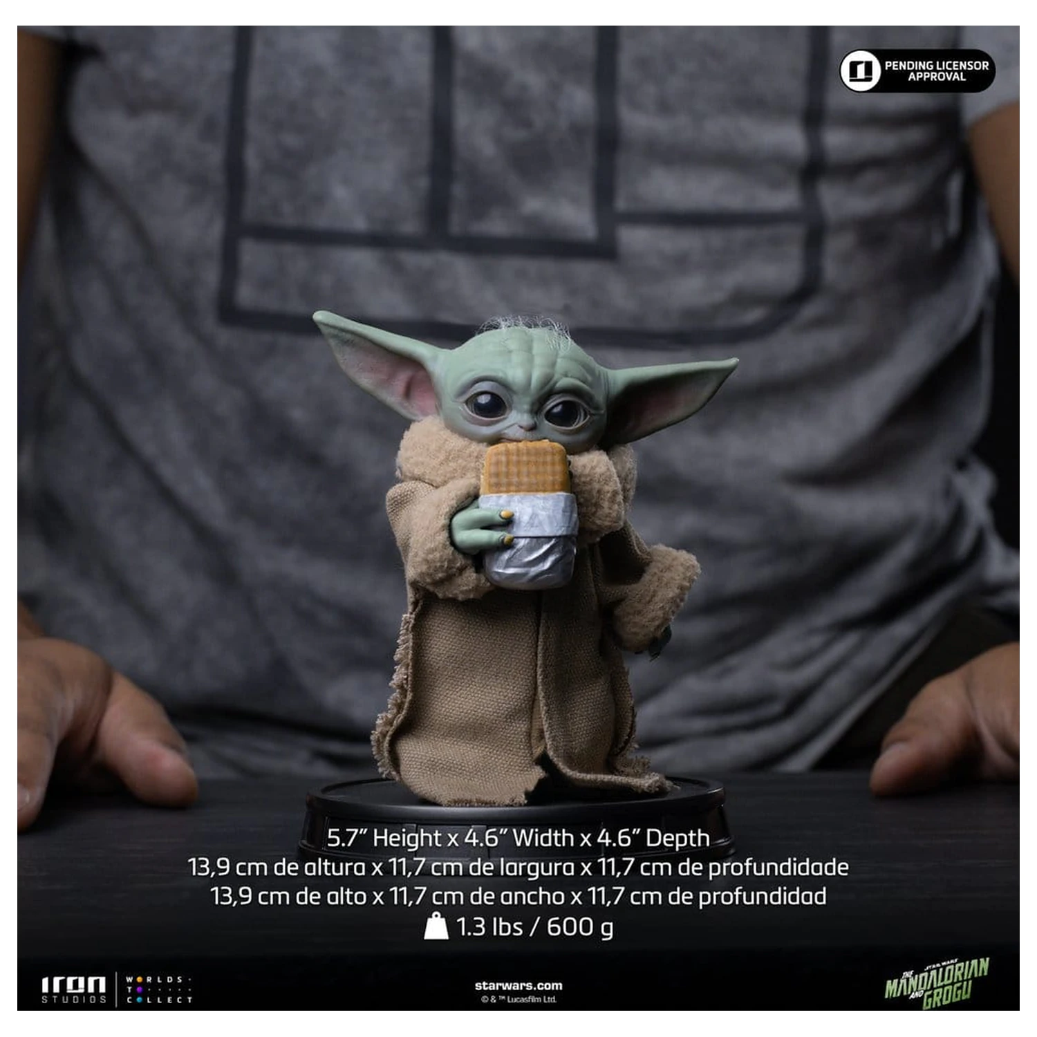 The Mandalorian & Grogu Grogu Collection Statue Grogu Food Cart Snack product photo