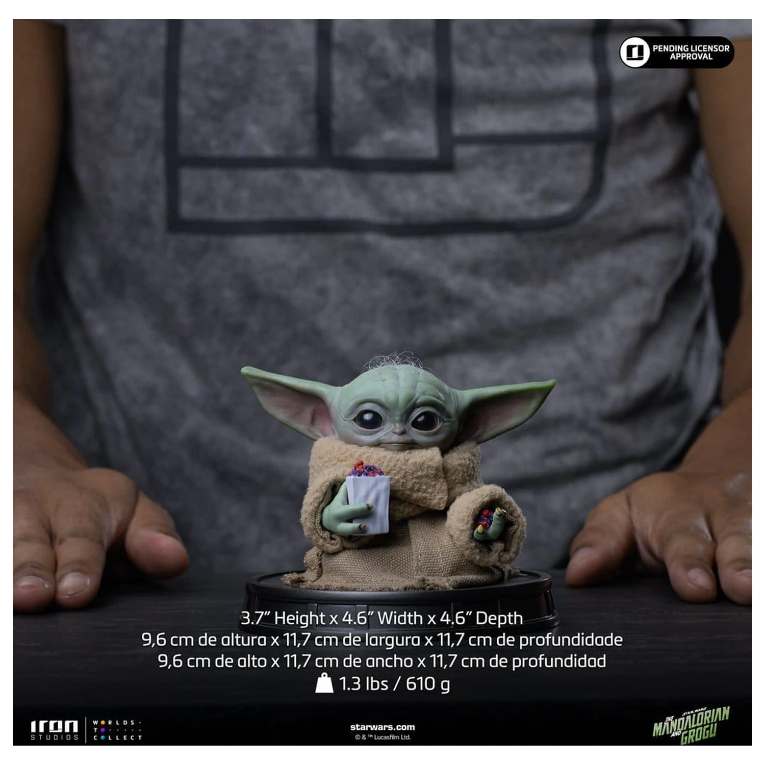 The Mandalorian & Grogu Grogu Collection Statue Grogu Popcorn Time product photo