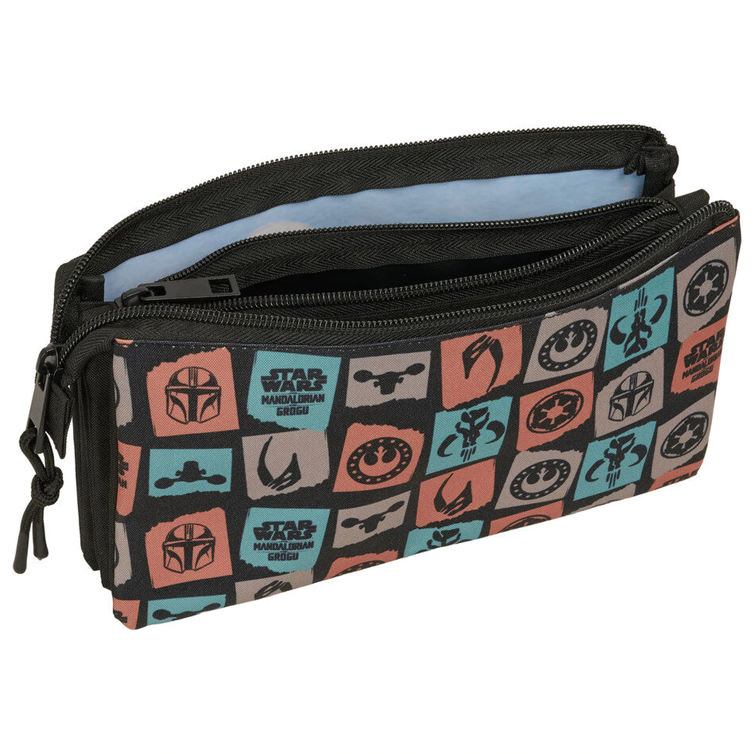 Star Wars Mandalorian & Grogu triple pencil case product photo