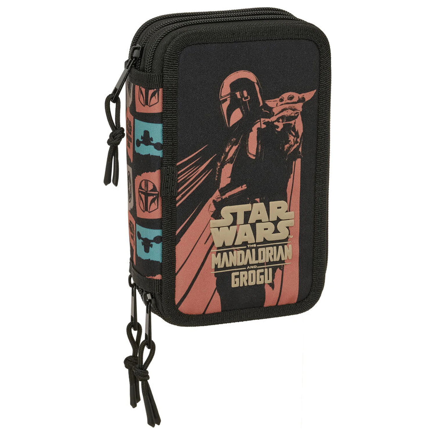 Star Wars Mandalorian & Grogu triple pencil case 37pcs product photo