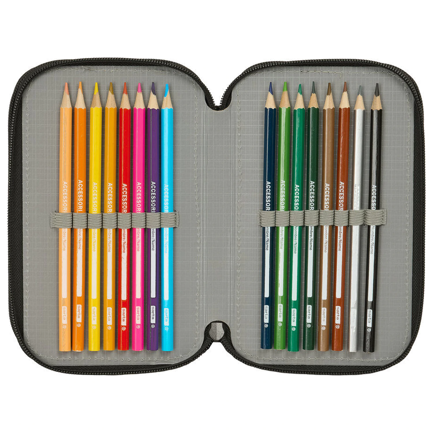 Star Wars Mandalorian & Grogu triple pencil case 37pcs product photo