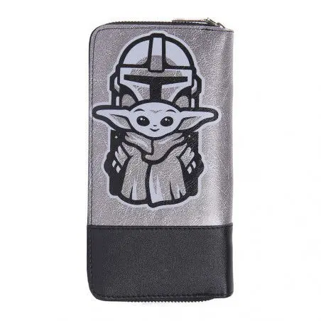 Star Wars The Mandalorian Faux Leather Purse / Business Card Holder Wherever I Go termékfotó