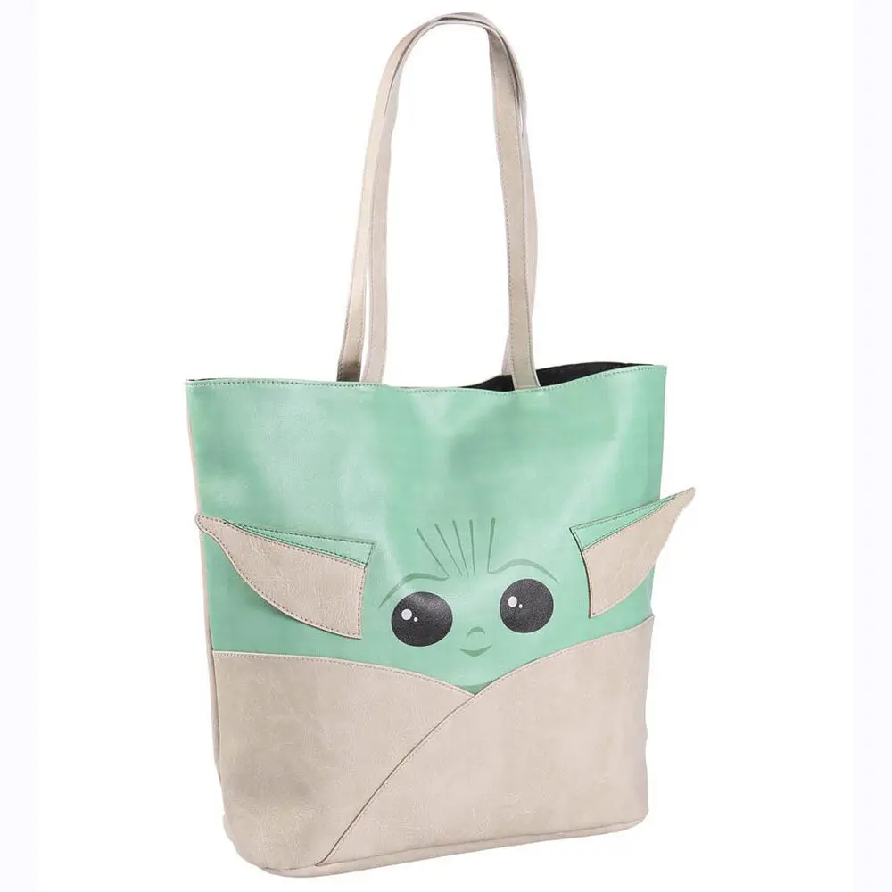 Star Wars The Mandalorian Faux Leather Shopping Bag Grogu product photo
