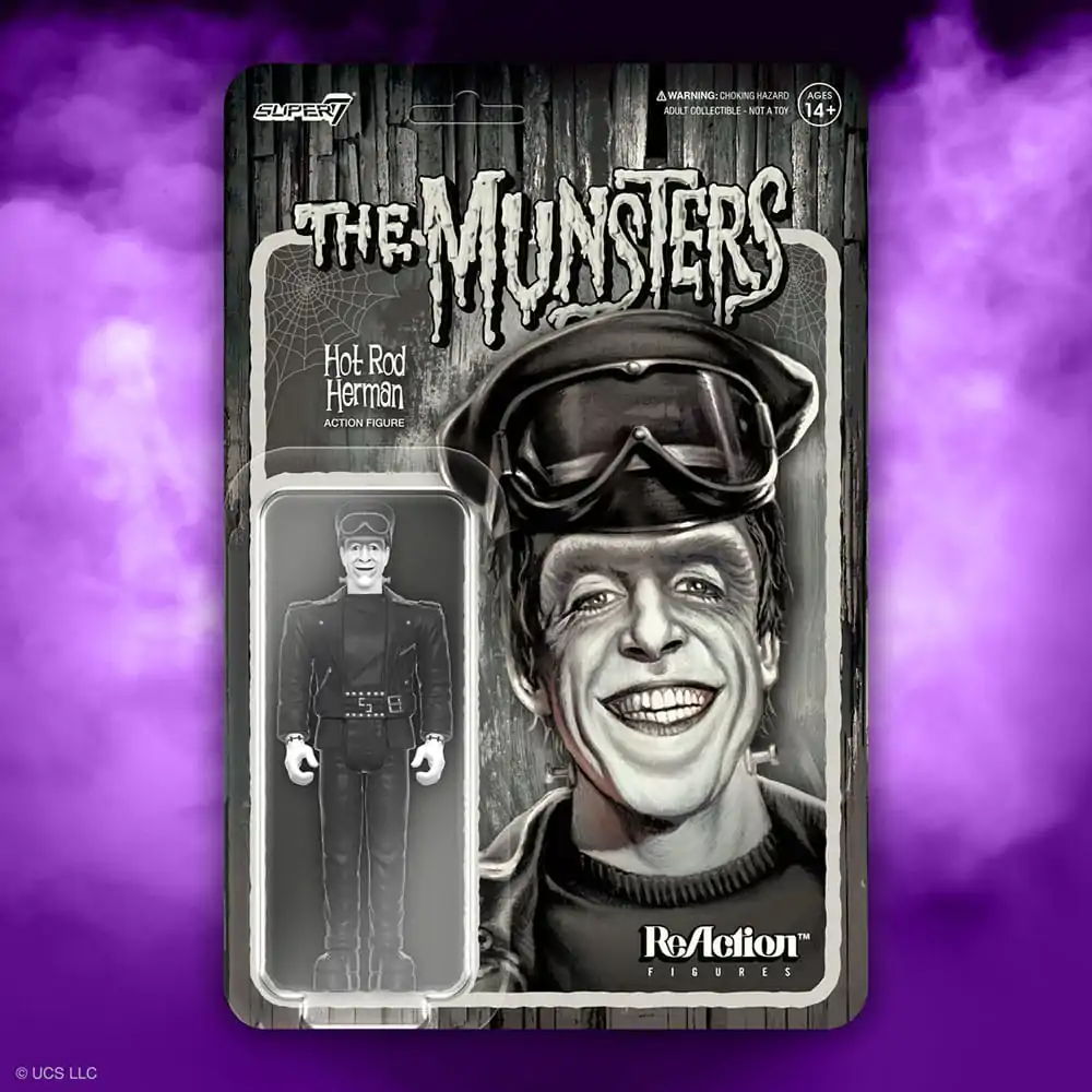 The Munsters ReAction Action Figure Biker Herman 10 cm product photo