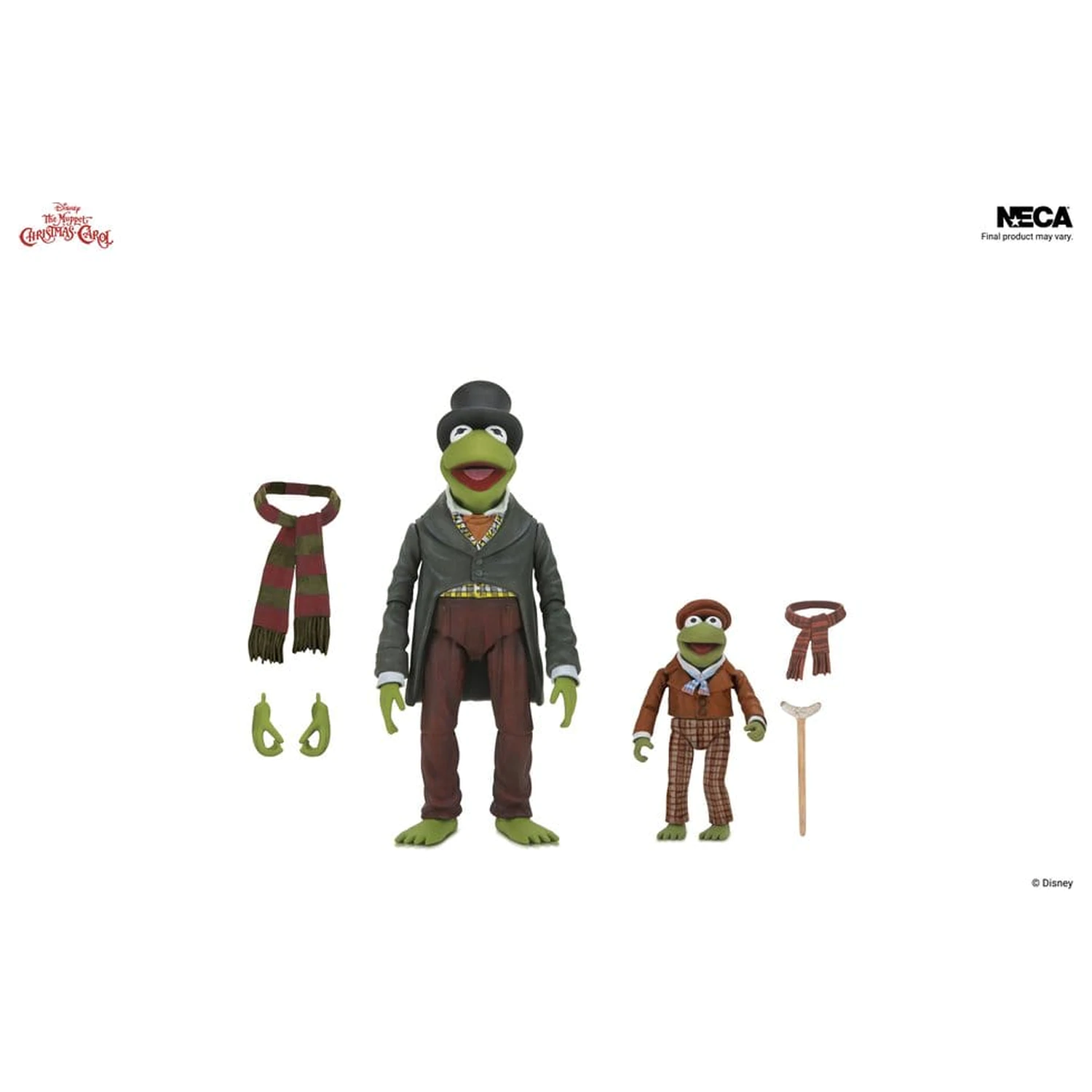 The Muppet Christmas Carol Ultimate Action Figures 2-Pack Kermit as Bob Cratchit & Robin as Tiny Tim 18 cm product photo