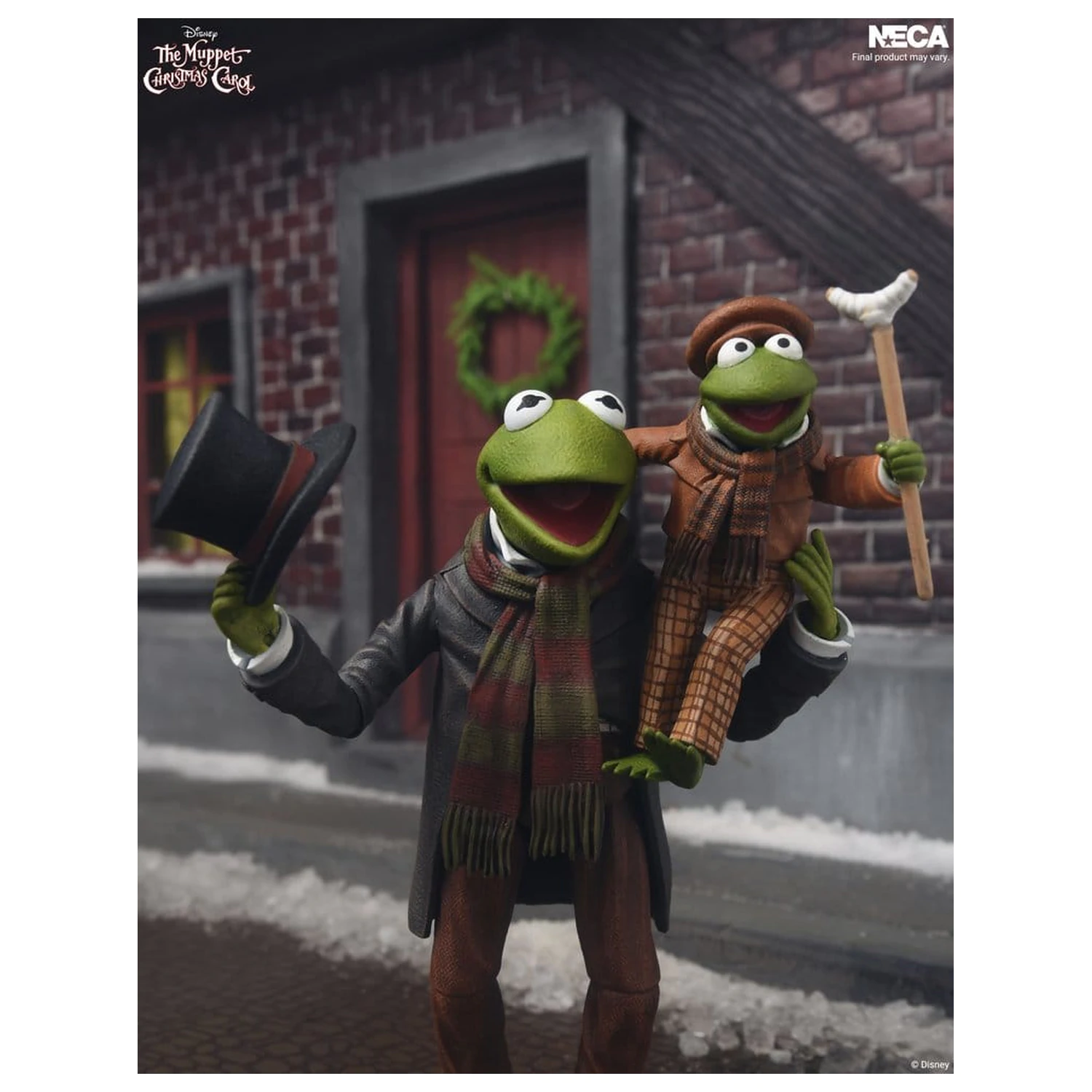 The Muppet Christmas Carol Ultimate Action Figures 2-Pack Kermit as Bob Cratchit & Robin as Tiny Tim 18 cm product photo